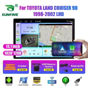 13,1-дюймовое автомобильное радио для TOYOTA LAND CRUISER 90 98-02 Автомобильный DVD GPS Навигация Стерео Carplay 2 Din Центральная мультимедиа Android Auto