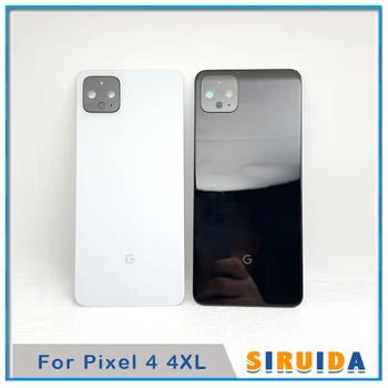 1шт Оригинал с объективом для Google Pixel 4 XL4XL 4A Задняя крышка батарейного отсека, дверца заднего корпуса, стекло с заменой клеевых наклеек