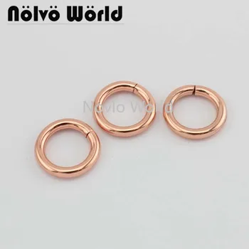 20-100шт 5 цветов 12,6 мм металлическое уплотнительное кольцо ручка сумки пряжки из розового золота кольца для прыжков в сумку аксессуары