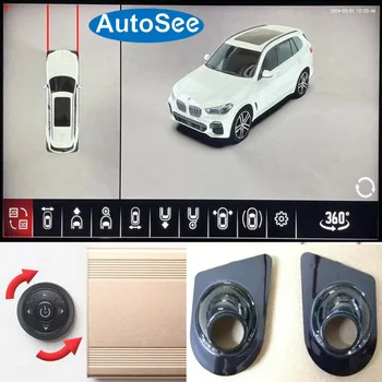 2020 для автомобиля BMW X5 360-градусная камера 3D Панорамный вид с высоты птичьего полета переднее боковое зеркало заднего вида cam surround backup reverse 4K dash kit