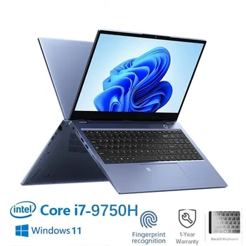 2023 Игровой Портативный компьютер Офисные Бизнес-ноутбуки Win11 15,6 Intel Core I7-9750H Двойной DDR4 64 ГБ + 2 ТБ SSD RJ45 Type-C Камера
