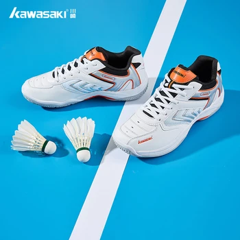 2023 новые мужские кроссовки для бадминтона Kawasaki, женские дышащие Высокоэластичные нескользящие спортивные кроссовки для тенниса
