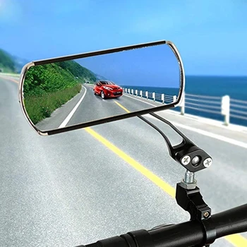 2ШТ Велоспорт Велосипед Классическое Зеркало заднего Вида Руль Гибкий Безопасный Вид Сзади 360 Градусов Дорожный Велосипед Горный Велосипед