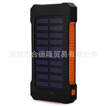 50шт 10000 мАч Портативный Банк Солнечной Энергии Зарядное Устройство Двойной USB Банк Питания Для iPhone 6 6S 7 Plus 8 Samsung Внешний Аккумулятор ПоверБанк
