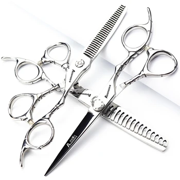 6-дюймовые ножницы для стрижки Комбинированная парикмахерская Парикмахерские ножницы специального индивидуального дизайна, острые и долговечные