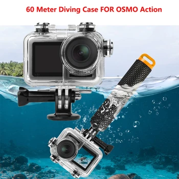 60-метровый водонепроницаемый чехол для дайвинга, корпус для спортивной камеры OSMO ACTION Underwater Case