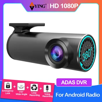 ADAS HD 1080P DVR Dashcam Аудио Голосовая Сигнализация DVRS Видео Ночная Версия Авторегистратор USB Dash Cam Для Автомобильного Радио Android Навигация
