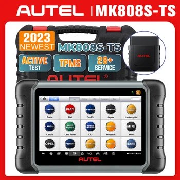Autel MaxiCOM MK808S-TS TPMS Диагностические Инструменты Двунаправленного Управления Автомобильный Сканер Obd2 Профессиональный PK MP808BT MK808BT