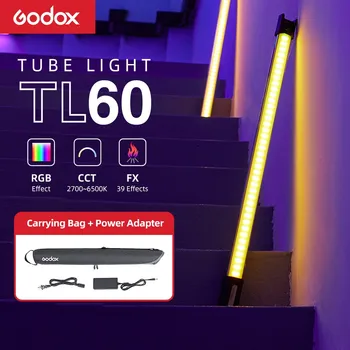 Godox TL60 Pavo Tube Light RGB Color Photography Light Портативная Световая Палочка с приложением Дистанционного Управления для Фотографий, Видео, Видеоблогов