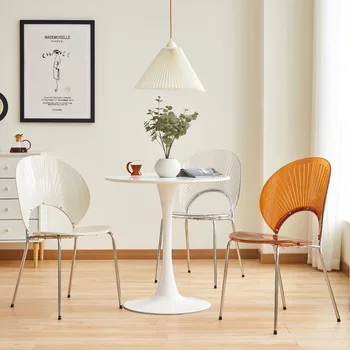Ins креативный домашний обеденный стул со спинкой в виде ракушки Современный минималистский ресторан магазин молочного чая повседневный стул Nodic мебельный стул