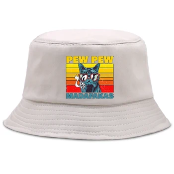 Pew Pew Madafakas Модная Панама Унисекс в стиле хип-хоп, рыбацкая шляпа, уличные повседневные кепки-ведра, Унисекс, складные шляпы для спортивной рыбалки,