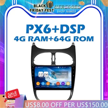 PX6 Автомобильный DVD-плеер DSP Android 10,0 4G 64GB GPS RDS Радио wifi Bluetooth 5,0 Для Ford Ourneo Transit 150/250/350/350 2013-2018