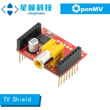 SingTown OpenMV TV Shield Подлинный -AV-монитор для передачи видео NTSC Применяется к OpenMV4 Cam H7 /OpenMV4 Cam H7 Plus /OpenMV3 Cam M7
