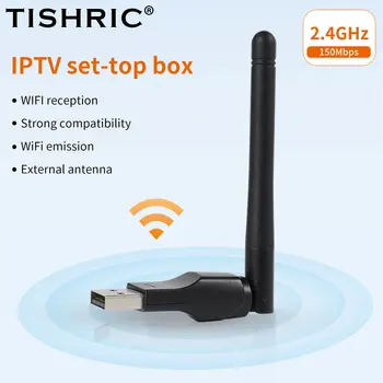 TISHRIC 7601 150 Мбит/с 2,4 ГГц WIFI Приемная Внешняя Антенна для ПК Windows Сетевая Карта 802.11b/g/n TV Box USB Беспроводная Карта