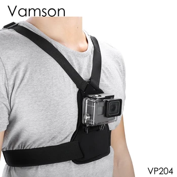 Vamson для Gopro 10 9 8 7 6 5 Аксессуары Эластичный ремень безопасности для тела Крепление нагрудного ремня для DJI OSMO Action для камеры Xiaomi Yi
