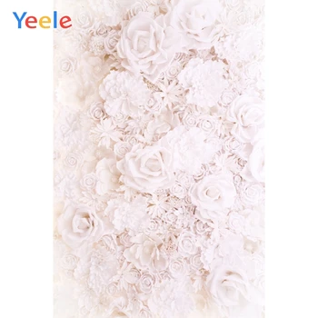 Yeele White Blossom Rose Flowers Photocall Свадебный Фотофон На Заказ Портрет Девушки Фоторафические Фоны Для Фотостудии