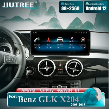 Автомобильное Радио Android12 Для Mercedes Benz GLK X204 2008-2015 Мультимедийный Плеер Carplay Автомобильный Стереоэкран GPS Навигация Головное Устройство