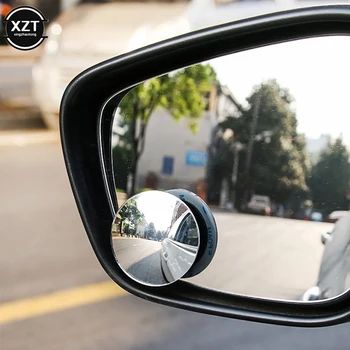 Автомобильное широкоугольное зеркало заднего вида, зеркало слепой зоны, регулируемое на 360 градусов, выпуклое для парковки автомобиля задним ходом, зеркала без оправы