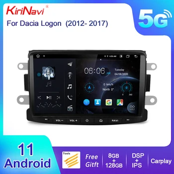 Автомобильный радиоплеер KiriNavi Android 10 для Dacia/Sandero/Duster/Captur/Logan/Symbol/Docks/Lodgy CarPlay AUTO GPS DSP BT Навигация