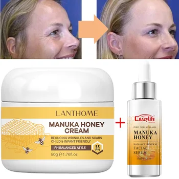 Восстанавливающая эссенция для лица Manuka Honey Gold, Увлажняющий контроль масла, сужающий поры и оживляющий крем для лица против морщин