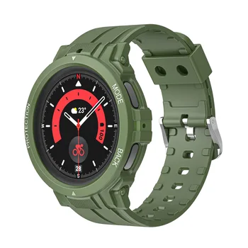 Встроенный силиконовый ремешок из ТПУ для Samsung galaxy watch5 pro watch band watch5 прозрачный спортивный ремешок Samsung watch band