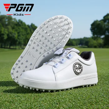 Детская обувь для гольфа PGM, осенне-зимняя новая обувь для подростков, спортивная дышащая нескользящая водонепроницаемая