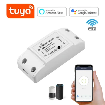 Для Apple Homekit/Tuya Smart Led Выключатель Лампы-прерывателя Реле-Выключателя wifi Пульт Дистанционного Управления Для Echo/Alexa/Google Home