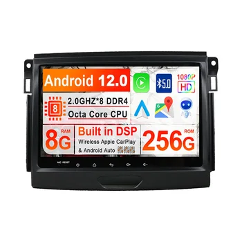 Для Ford Everest Ranger T7 2015 2016 2017 2018 128 Carplay Android 12 экран Автомобильный DVD-плеер GPS Navi Авто Радио Стерео Головное устройство