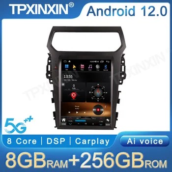 Для Ford Explorer 2014-2019 QLED Экран Android 12,0 Авто Радио Стерео Головное Устройство Автомобильный GPS Мультимедийный Видеоплеер DSP Carplay