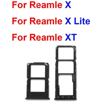 Для Realme X XT X Lite Лоток для двух sim-карт Слот для держателя устройства чтения SD-карт Запасные Части