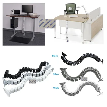 Квадратный Круглый офисный стол для совещаний, Рабочий стол для ПК, Кабельный органайзер, пол для управления змеиными проводами