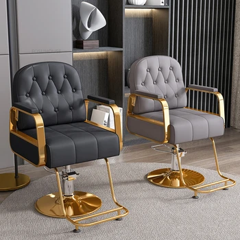 Легкие роскошные парикмахерские кресла высокого класса Парикмахерское кресло Можно поднимать и поворачивать Парикмахерское кресло Мебель для салона