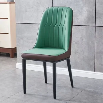 Металлическое Современное Обеденное кресло Для кухни в скандинавском Минималистичном стиле, Удобное Кресло для отдыха, Туалетная комната для Отдыха, Мебель для гостиной Silla De Comedor