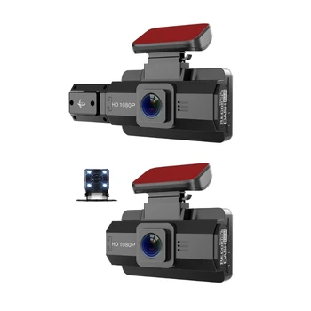 Модернизированный Видеорегистратор Dashcam Спереди И Сзади Внутри 1080P Dash Camera Night Dropship