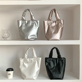 Модная сумка-мешок, женская сумка большой емкости, женские сумки-тоут из мягкой искусственной кожи, однотонные женские повседневные сумки для покупок