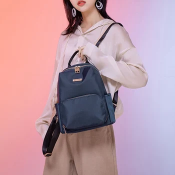 Модные рюкзаки из полиэстера Женская ретро-сумочка для покупок Повседневная школьная студенческая офисная женская сумка через плечо