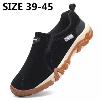 Мужская повседневная обувь, Удобные лоферы, Дышащие кроссовки высокого качества для прогулок на свежем воздухе, размер мужской обуви 39-45