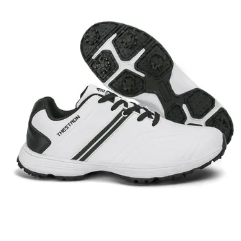 Мужские Шипы для Гольфа Sheos Профессиональная Обувь для Гольфа для Мужчин Легкая Обувь Для Ходьбы Противоскользящие Спортивные Кроссовки