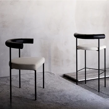 Мягкие Обеденные стулья для конференций Со спинкой, Простые Оригинальные обеденные стулья в Скандинавском стиле для гостиной, Мебель Hogar B1