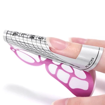 Наклейки для ногтей с бабочками 100 шт. / компл. Модные Розовые наконечники для нейл-арта, формы для наращивания наклеек, Инструменты для завивки ногтей