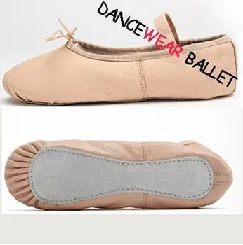 Новая бесплатная доставка, детские мягкие кожаные балетные тапочки на полной подошве, детские балетные туфли для малышей, балетные туфли для девочек