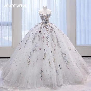 Новейшее свадебное платье для невесты, бальное платье без бретелек с кружевными аппликациями, сшитое на заказ, большие размеры, Vestidos De Novias