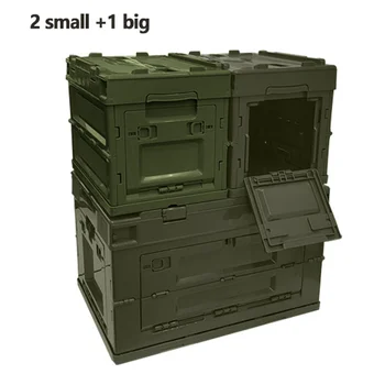Облегченный складной ящик для хранения из полипропилена объемом 20/50 л, шкаф для хранения на открытом воздухе, дорожная сумка для хранения всякой всячины, кемпинг