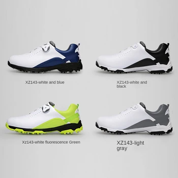 обувь для гольфа, мужские спортивные кроссовки, супер водонепроницаемая противоскользящая обувь без шипов, легкая 2021 XZ