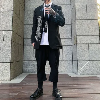 Одежда Owen Yohji в японском корейском стиле, мужской костюм для отдыха, мужская одежда оверсайз