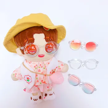 Очки для куклы Spot 20 см, аксессуары для солнцезащитных очков с градиентом цвета, хлопковая кукла star без атрибутов, солнцезащитные очки
