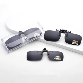 Поляризованные солнцезащитные очки-клипсы TGCYEYO Для женщин и мужчин, солнцезащитные очки без оправы для очков UV400
