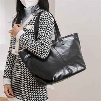 Роскошные сумки и кошельки женские плечо сумка мода простой большой емкости ведра кожи Crossbody сумки женщины дизайнер