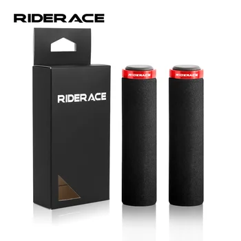 Ручки для руля велосипеда RIDERACE, Сверхлегкая губчатая противоскользящая Амортизирующая Мягкая ручка для велосипеда MTB, аксессуары для велоспорта