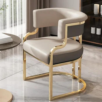 Салонный дизайн Обеденных стульев Nordic Modern Cafe Lounge Эргономичные Обеденные стулья Throne Офис Роскошная мебель Muebles Мебель для дома XY50DC